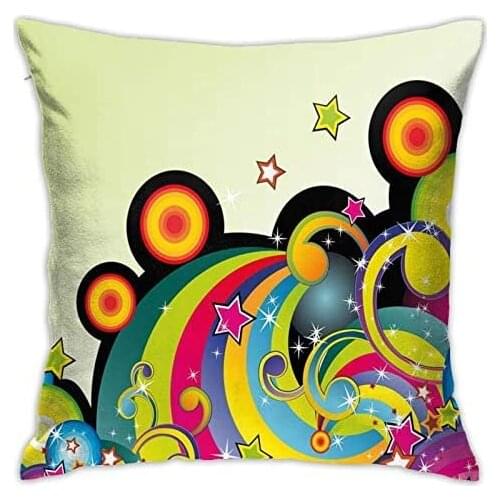 Pooizsdzzz Personalized Abraction Mix of Fantasy Design Elements Circles Dots Swirls ars Joyful Fun Graphic Art Decorative