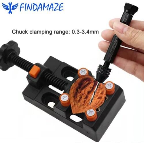 Portable Black Hand Twist Drill Drilling Set Hand Tool Drilling Walnut Art Model Tool DIY Hand Tool 1 Pc Practical Hand Drill