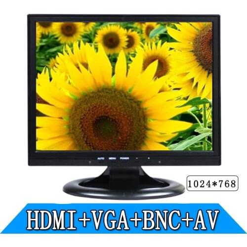 14.1 inch BNC AV HDMI VGA industrial security LCD monitor High-definition computer monitors