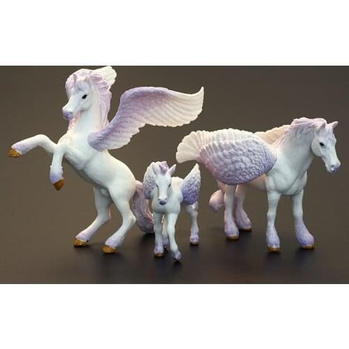 Pvc figure toy gift Simulation Fantasy Animal Model Set Toy Tianma Pegasus 3pcs/set