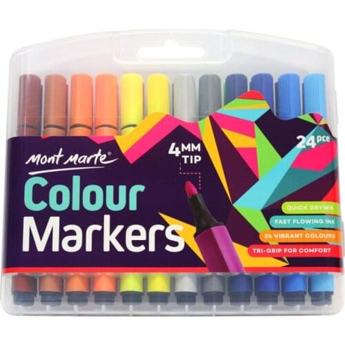 Mont Marte Colour Markers 24pc in case
