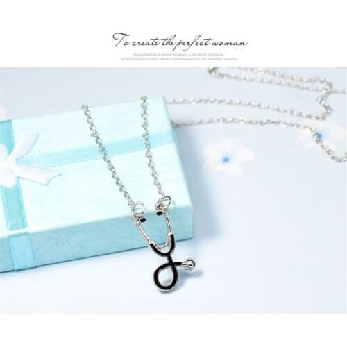 Ruanme fashion personality stethoscope women necklace necklace pendant necklace jewelry accessories
