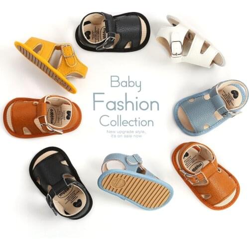 Breathable Baby Girls Boys Sandals, Summer Infant Simple Style Solid Color Soft Rubber Sole Shoes Toddlers Non-slip Prewalker