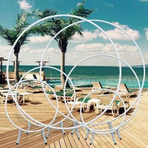 Wedding Backdrop Decoration Balloon Structure Stand Balloon Harche Arch Support Bow Metal Circle Structure for Events Round Arch