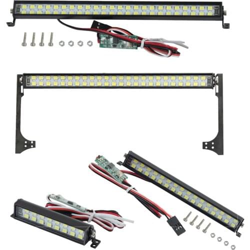 LED Light Bar Roof Lamp for Axial SCX10 90046 D90 1/10 RC Rock Crawler Parts