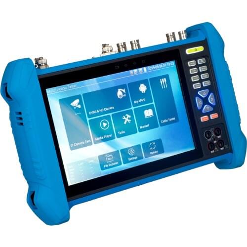 7 Inch AHD IP HD CCTV Tester Monitor Analog AHD TVI CVI SDI Camera Tester H.265 4K 8MP 4MP 5MP ONVIF WIFI POE 12V Out