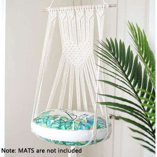Handwoven Tapestry Wall Hanging Macrame Pet Cat Hammock Bed Swing Living Room Home Decoration without Mat