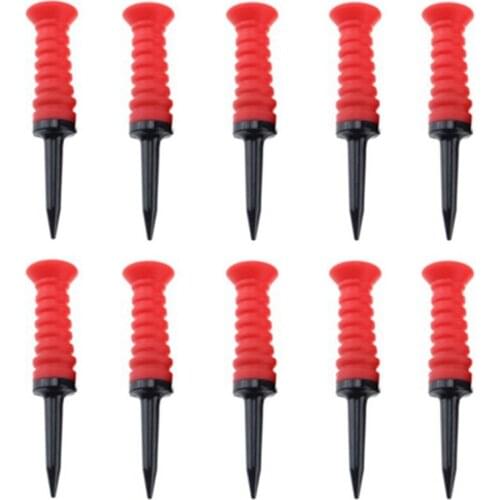 Top!-10Pcs Golf Tees Ball Nail Sporting Training Aids Outdoor Plastic Golf Training Supplies Ball Stud Golf Nail