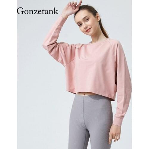 Naked Feeling Long Sleeve Loose Breathable Yoga Top Seamless Fitness Running Sports Activewear Womens Clothing Workout Tank