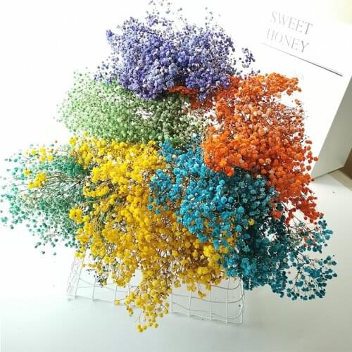 Natrual Dried Flowers Romantic Fresh Flores Preserved Gypsophila Flowers Wedding Party Bouquet Home Wedding Marriage Decoration