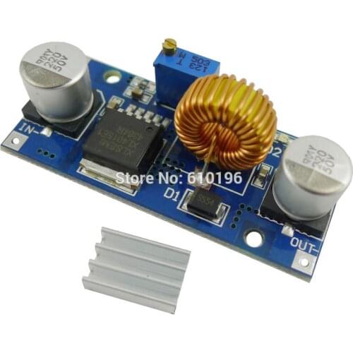10PCS/LOT 5A DC-DC Adjustable Step-down Module 4-38V High Power High Efficiency Up to 96% Low Ripple