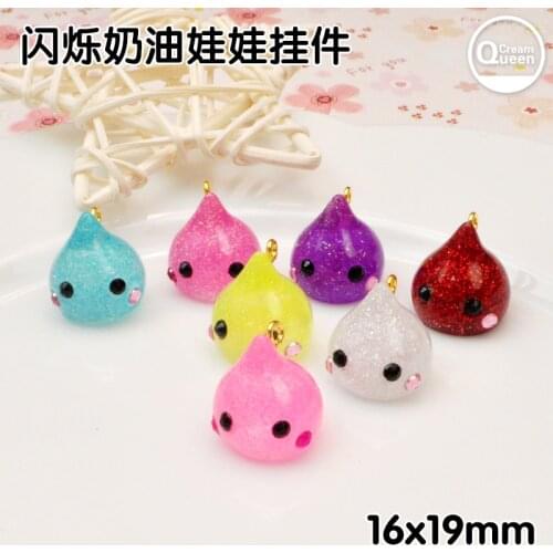 16pcs necklace hoppechan pendant for DIY earring decoration resin keychian pendant woman jewelry charms