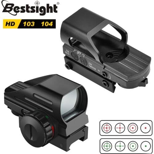 Hunting Optics 1x22mm 4 Different Reticles Red Dot Reflex Open Sight Riflescope for Pistol Airsoft Weaver 22mm Airsoft.gun