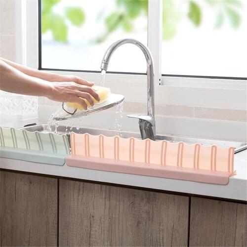 2pcs Portable Basin Sink Water Splash Guard Kitchen Bathroom Splashproof Baffle Board Kitchen Washing Tools Supplies Accessories