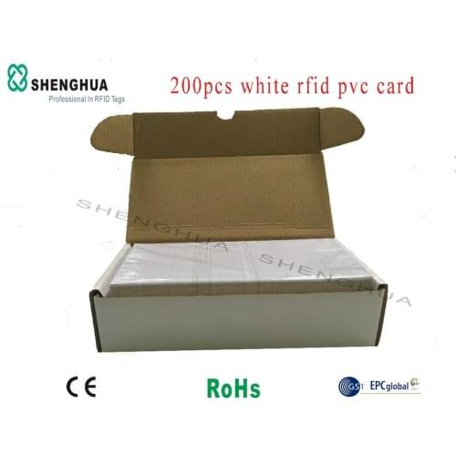 200pcs/lot Custom contactless nfc 13.56mhz printable rewritable chip card rfid key tag for access control