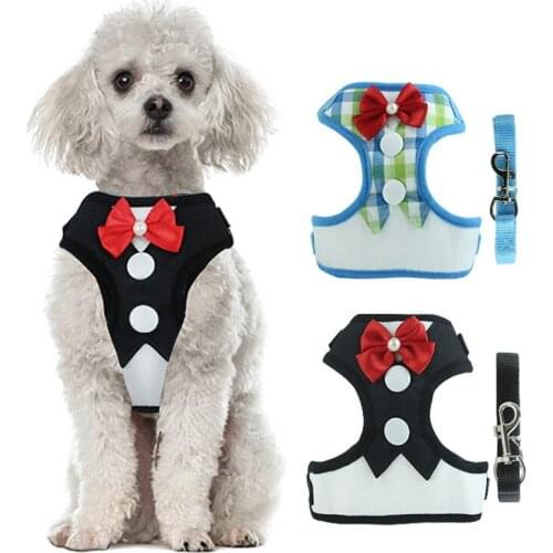 25PCS / LOT New Cat Leash Vest Style Cat Leash Formal Dress Chest Straps Cat Traction Rope