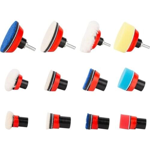 29pcs Wool Sponge Car Buffing Pads Wax Polishing Mop Buffer DIsc With M14 Adapter for Car Polisher Cleaning Tools