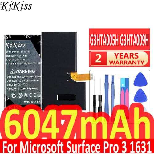 KiKiss G3HTA005H G3HTA009H MS011301-PLP22T02 Laptop Battery for MICROSOFT SURFACE PRO 3 1631 1577-9700 Tablets with Tools