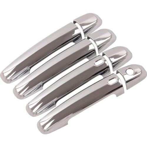 Car ABS Chrome Smart Key-Hole Door Handle Side Door Bowl Decoration Cover Trim for Suzuki Grand Vitara 2006-2015