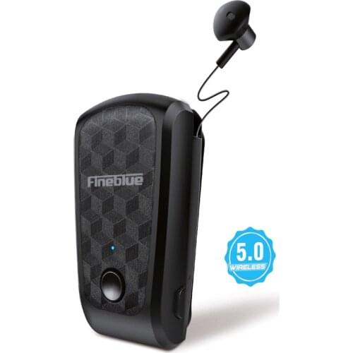 FineBlue FQ-10 Pro Wireless Bluetooth Collar Clip Stereo Earphone Bluetooth V5.0+EDR Headset for SamSung HuaWei Xiaomi 10 hours