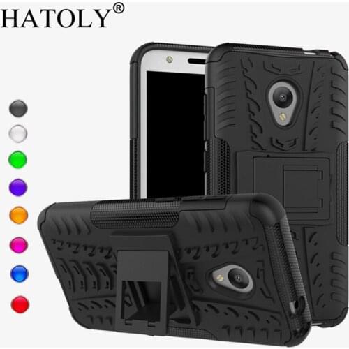For Cover Alcatel U5 Case Anti-knock Heavy Duty Armor Stand Cover For Alcatel U5 Silicone Phone Bumper Case For Alcatel U5 5.0"