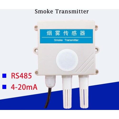 Smoke Sensor Transmission Alarm Detector 4-20mA Analog RS485 Output with Temperature and Humidity