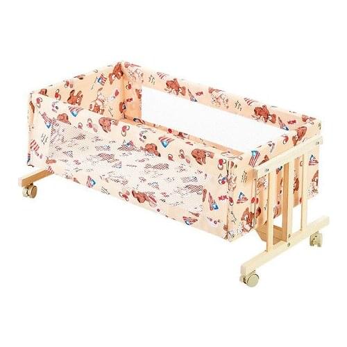 Trolley Solid wood Baby Cribs Bedding baby cradle with netting 84*46*40CM hot wholesale movable bassinet baby lounger