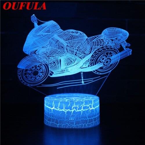 DLMH Night LED Lights Novelty 3D lamp Cute Toy Gift 7 ColorCartoon Atmosphere Lamp For Children Kids Room
