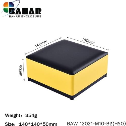 Bahar enclosure BAW12021-H50 aluminum case. Electronic equipment instrument box. Metal case.DIY junction box 140x140x50mm