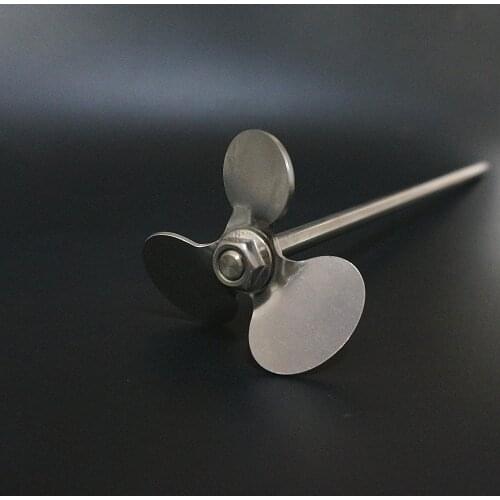1set lab stainless steel three-leaf paddle stirrer three blade with agitating stirring rod