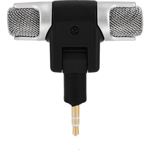 Mini 3.5mm Jack Stereo Gold-plating Plug Mic For Recording Studio Interview PC Notebook Phone Microphone For Smartphone