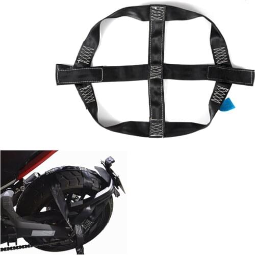 New Universal Motorcycle Tire Bundle Belt Trailer Holder Tie-Down Rear Wheel Strap Webbing Rescue Wrecker Accessories