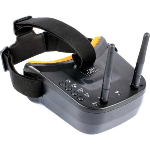 JMT Mini FPV Goggles 3 inch 480 x 320 Display Double Antenna 5.8G 40CH Built-in 3.7V 1200mAh Battery for Racing Drone Model
