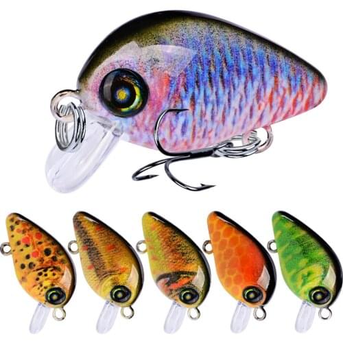 28.5mm 1.95g Crank Fishing Lure Wobbler Floating Artificial plastic Hard Bait Trout Crankbait Bass Pike Japan Fishing Tackle