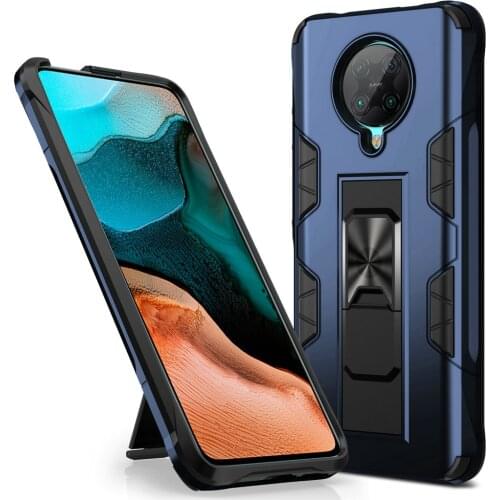 Poco F2 Pro F 2 2F F2Pro Protective Case Car Phone Holder for Xiaomi Poco F2 Pro Back Case Invisible Bracket Bumper Cover Fundas