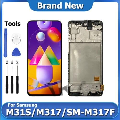 M31S LCD Display Repair For Samsung Galaxy M317 6.5" Touch Screen Digitizer Assembly SM-M317F Super AMOLED Screen Replacement