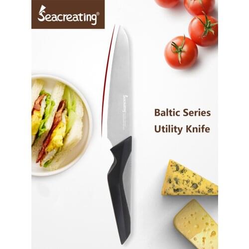 Seacreating Baltic Sea Series Utility Knife 5.5 inch Pro Kitchen Knife German Stainless Steel Utility Slicing Tool