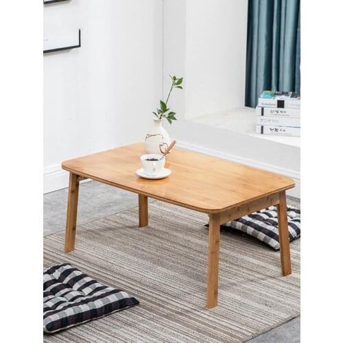 Folding Table Bed Household Portable Folding Simple Small Table Rectangle Japanese Breakfast Table