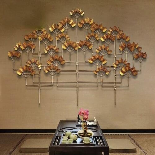 Style Three-Dimensional Branch Iron Wall Decoration Southeast Asian Creative Restaurant Indoor Wall Decorations Decorations