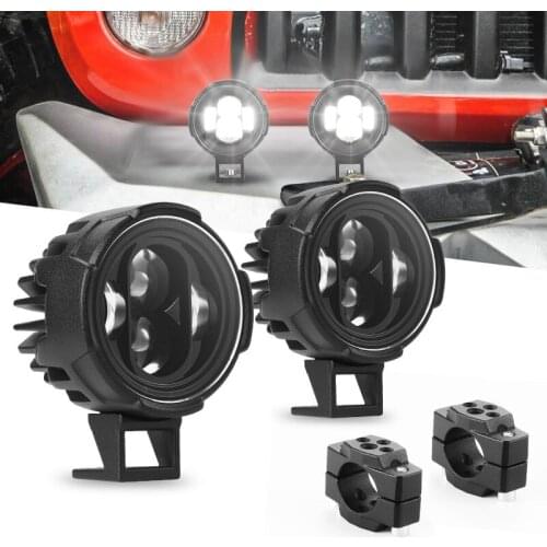 LED Work Light White Car Fog Lamp Assembly 3000Lm 25W Auxiliary Spotlight fit for Offroad Trucks SUV UTV ATV motorcycle