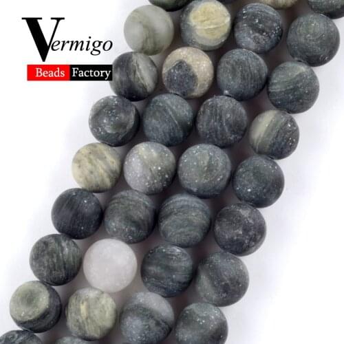 Dull Polished Green Grass Agates Natural Round Beads For Jewelry Making DIY Necklace Bracelet 4mm-10mm Matte Loose Beads 15"