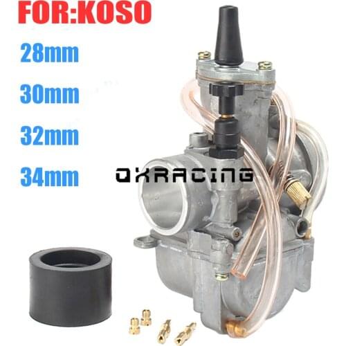 2T 4T Universal Motorcycle Carburetor Carburador 28 30 32 34mm With Power Jet For koso Racing Moto