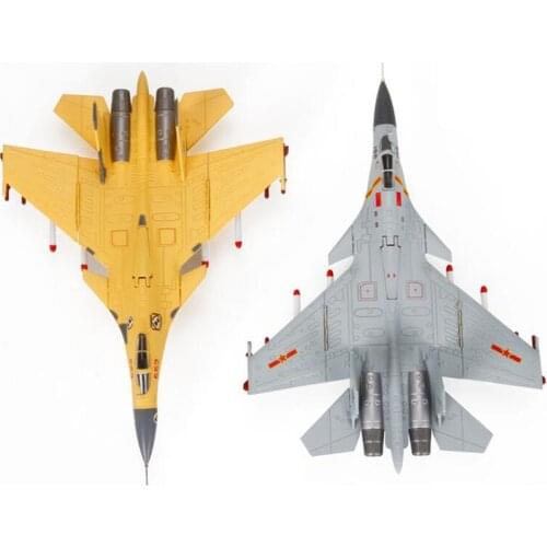 1/100 Scale Navy Army China J-15 Similar Russia Su 33 Fighting Falcon Airplane Military Models Adult Children Kids Toys Display