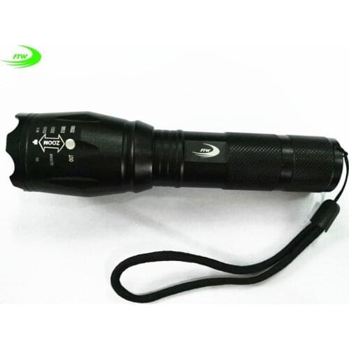 High-quality Black 2000LM Waterproof LED Flashlight 3 Modes Zoomable LED Torch lamp flashlights bicycle parts FL0901