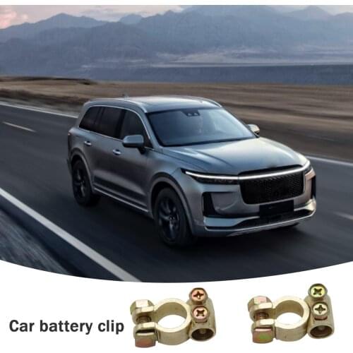 Car Battery Terminals Clamps Pair Screw Connection Positive Negative Brass Suitable for many models Fits Up To 12mm Cable #PY10