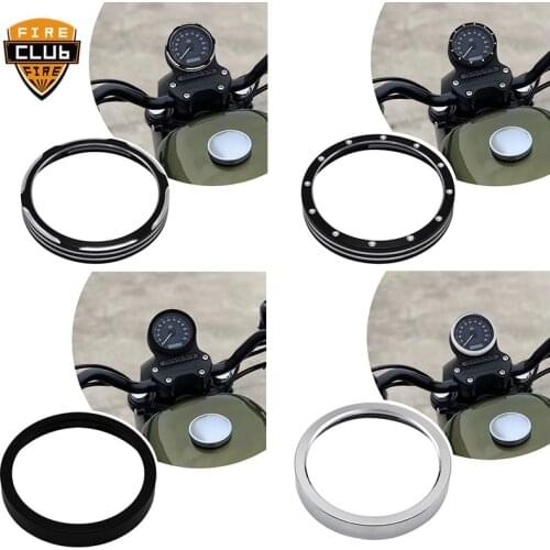 1Pc Motorcycle Speedometer Ring Trim Bezel Cover Aluminum For Harley 883 1200 2004-2018
