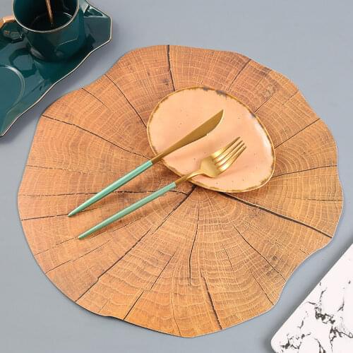 12PCS Nordic Style Heat Insulation Placemat EVA Western Placemat Anti-Scald Waterproof Non-slip Bowl Mat Desktop Table Mat