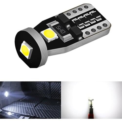 2xT10 LED W5W LED Car DRL 3030 3SMD 194 168 Position Lights Reading Interior Lamp Canbus 12V 6500k White Yellow No Error
