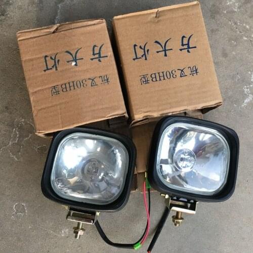 4 inch Square Replaceable H3 Halogen bulb Auto Bumper headlights Truck Trailer Auxiliuary Spotlight 4x4 Offroad Fog light lamp