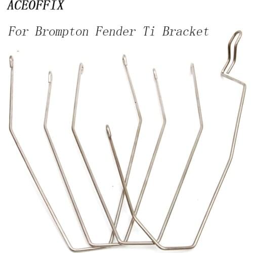Aceoffix For brompton fender ti bracket Mudguard Holder Bracket Front & Rear for Brompton Folding Bike
